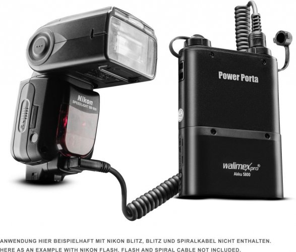 Walimex pro Power Porta 5800 Externer Akku für Canon Kamerasystemblitze