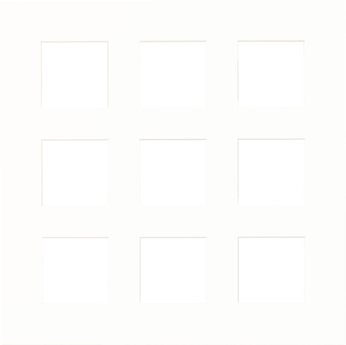 Focus pasparta 50×50 / koláž 9 fotografií Polar White