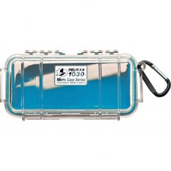 Peli™ Case 1030 MicroCase mit transparentem Deckel (blau)
