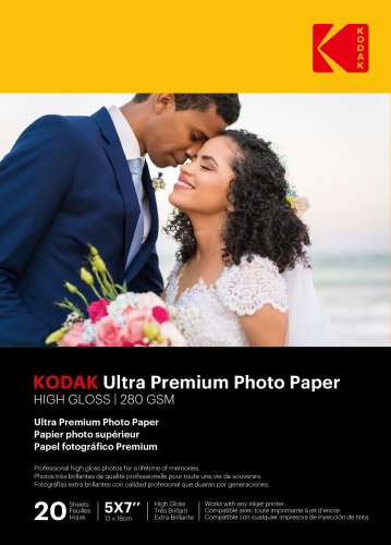 Kodak Ultra Premium Photo RC Gloss (280g/m2) 13x18cm 20 listů