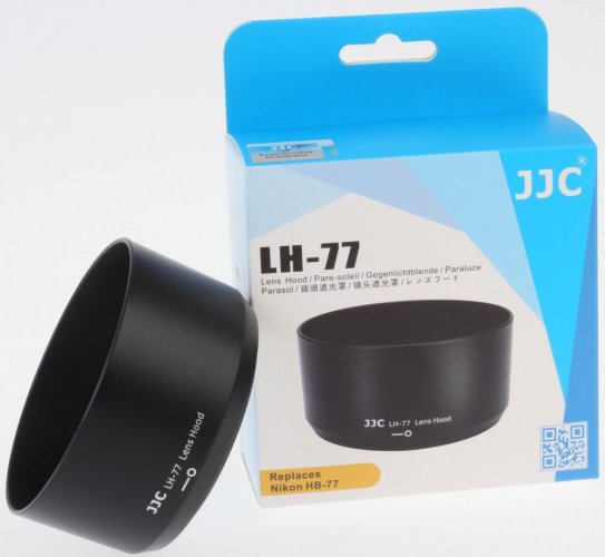 JJC LH-77 ekvivalent sluneční clony Nikon HB-77