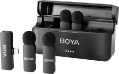 Boya BY-V4D 2.4GHz Four-channel wireless mic with Lightning plug for IOS