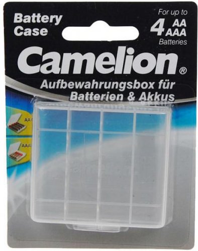 Camelion průhledné pouzdro pro 4x AA/AAA baterie
