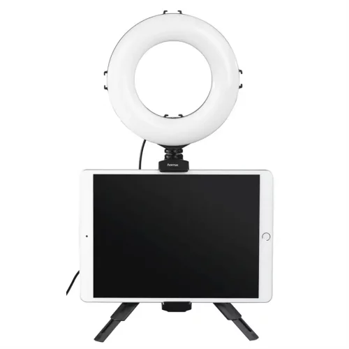 Hama kruhové LED světlo 17cm pro smartphone/tablet, s Bluetooth spouští a stolním stativem