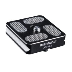 Mantona AS-40-1 Schnellwechselplatte Arca-Swiss kompatibel, 40x38 mm
