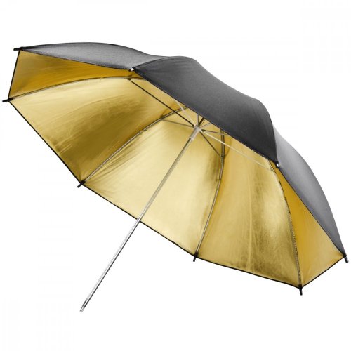 Walimex obojstranný reflektor 100cm + dáždnik 84cm strieborný / zlatý / biely