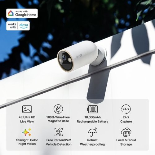 Kamera TP-Link Tapo C460 8MPx, venkovní, IP, WiFi, přísvit, baterie