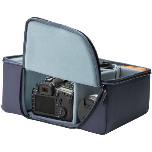 Shimoda veľká základná jednotka pre fotoaparáty DSLR verzia 2 | vnútorné rozmery 36 × 27 × 16 cm | bočné otváranie na zips | modrá