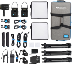 Nanlite PavoSlim 60B & Forza 60B II KIT 60B x2 + Forza 60BII - 3-Light Kit with Light Stand