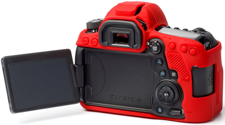 easyCover Silikon Schutzhülle f. Canon EOS 6D Mk II Rot