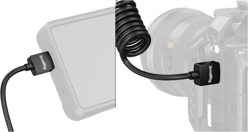 SmallRig 4963 Navinutý HDMI datový kabel A na A