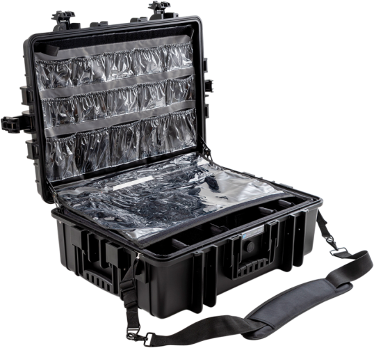 B&W Outdoor Koffer Type 6500 mit medizinischem Notfall-Kit Schwarz