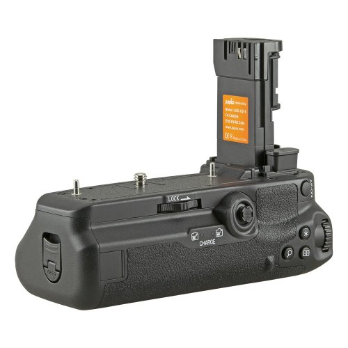 Akkumulátor markolat Jupio Canon EOS R5 / R5c / R6 / R6 Mark II + 2.4 Ghz vezeték nélküli távirányítóhoz Akkumulátor markolat Jupio Canon EOS R5 / R5c / R6 / R6 Mark II + 2.4 Ghz vezeték nélküli távirányítóhoz