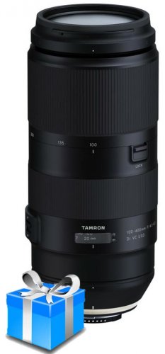 Tamron 100-400mm f/4.5-6.3 Di VC USD Lens for Nikon F + UV Filter