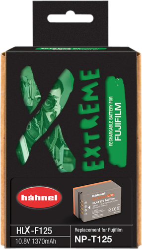 Hähnel EXTREME Li-Ion HLX-F125, ekvivalent NP-T125, 1370mAh, 10.8V, 14.8Wh Hähnel EXTREME Li-Ion HLX-F125, ekvivalent NP-T125, 1370mAh, 10.8V, 14.8Wh