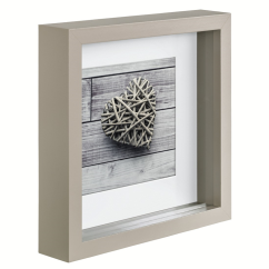 Dřevěný portrétní rám Hama SCALA, 23x23 cm, šedý
