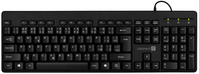 Klávesnice Connect IT USB, černá