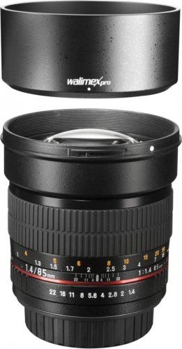 Walimex pro 85mm f/1.4 DSLR Lens for Canon EF