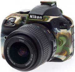 easyCover Silikon Schutzhülle f. Nikon D3300 und D3400 Camouflage