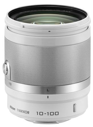 Nikon 1 Nikkor VR 10-100mmf /4-5.6 Silver Lens