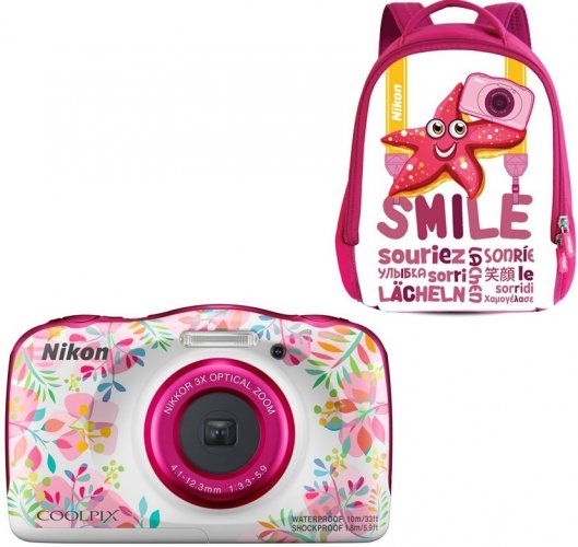 Nikon Coolpix W150 kvetinový set s batôžkom