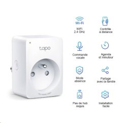 Múdra zásuvka TP-Link Tapo P100(1-pack) regulácia 230V cez IP, Cloud, WiFi