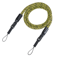 Hama Braid 120, fényképezőgép pánt, 120 cm hosszú, fekete/sárga