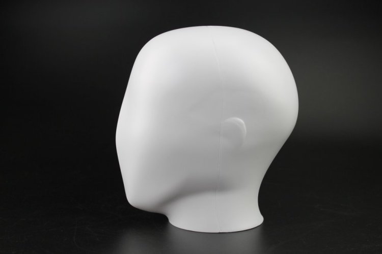 Elementrix Hlava figuríny muže plastová bílá matná (HLW1)