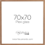 Focus Soul Oak veneer 70X70 Plexi