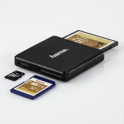 Hama Multi čtečka karet USB 3.0, SD/microSD/CF (černá)