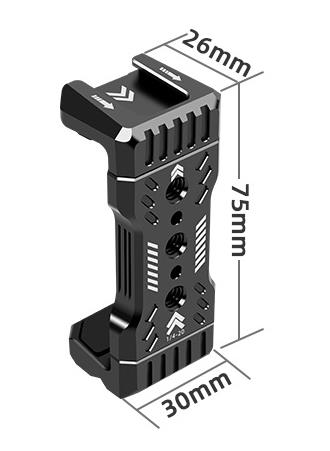Elementrix držák mobilu aluminium sáňky pevný (DT73)