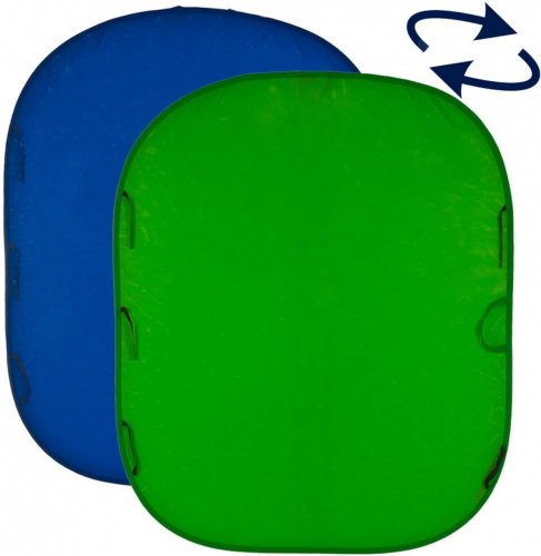 Lastolite skladacie obojstranné kľúčovacie pozadie 1,8x2,1m modré/zelené