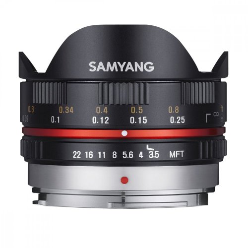 Samyang 7.5 mm f/3.5 UMC Fisheye Objektiv für MFT Schwarz