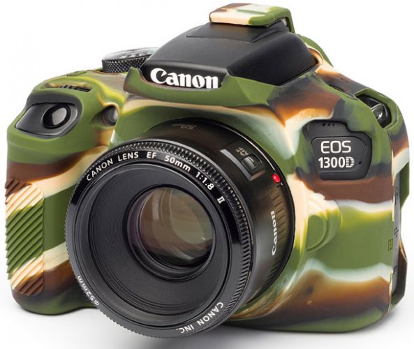easyCover Silikon Schutzhülle f. Canon EOS 1300D und 2000D Camouflage