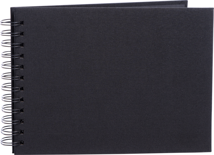 Focus Base Line Canvas Wire-O 23x17 Black w. Black Sheets
