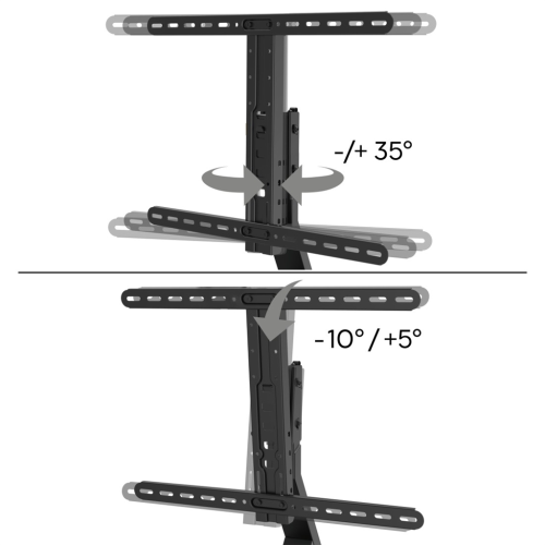 Hama stolný TV stojan Design, nastaviteľný, 600x400