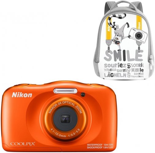 Nikon Coolpix W150 oranžový set s baťůžkem