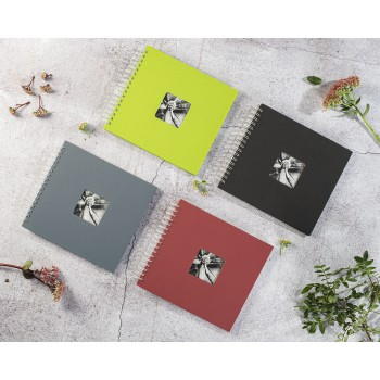 Hama album klasické spirálové FINE ART 36x32 cm, 50 stran, kiwi, bílé stránky