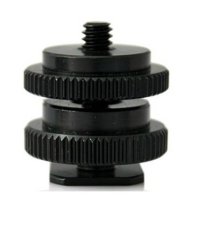 1/4" 3/8" šroub do sáněk blesku , 2x matice (14SRx)