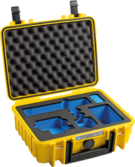B&W Outdoor Cases BW Outdoor Case Type 1000 for GoPro Hero 12 (fits even GoPro Hero 9/10/11), Yellow