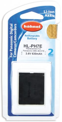 Hähnel HL-PH7E, Panasonic DMC-BCH7E, 630mAh, 3,7V, 2,3Wh