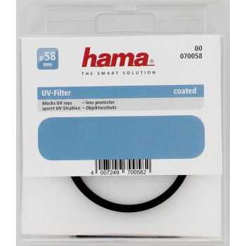 UV filtr Hama, potahovaný, 58 mm