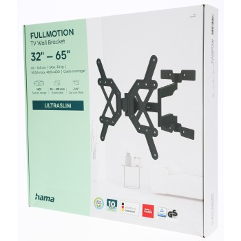 Hama nástěnný držák TV Ultraslim, 400x400, pohyblivý