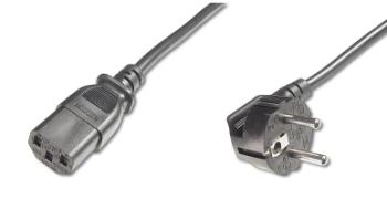 PremiumCord napájecí kabel 240V, délka 5m CEE7 pravoúhlý / IEC C13