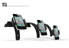 Držiak G21 Smart phones holder univerzálny, pe mobilné telefóny do 6", čierny
