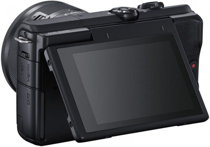 Canon EOS M200 Black + 15-45 IS STM + Case + 16GB SDHC