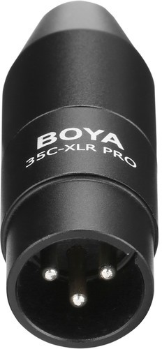 BOYA 35C-XLR Pre 3,5mm TRS jackový vstup na 3pinový XLR výstup s prevodom phantómového napájania