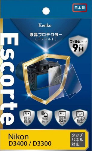 Kenko Escorte tenké tvrzené sklo pro Nikon D3400, D3300