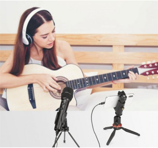 BOYA BY-HM2 Digital Cardioid Condenser Electret Handheld Microphone for iOS/Android/Mac/Windows