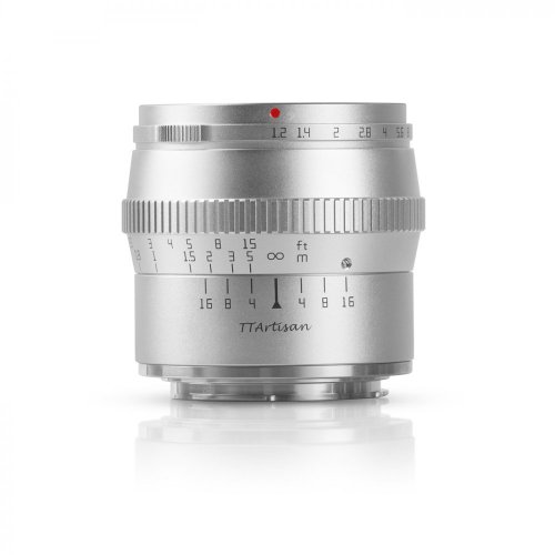 TTArtisan 50mm f/1.2 strieborný pre Fujifilm X